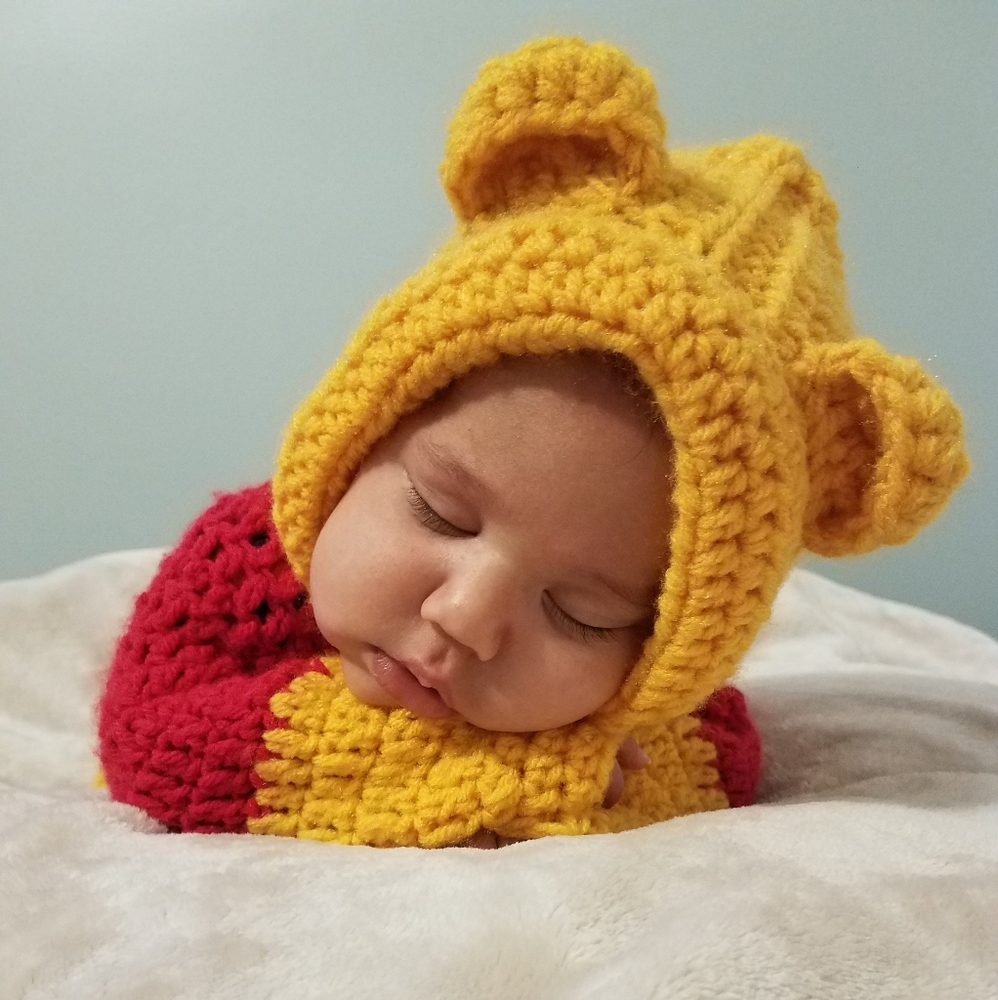 Whinne the pooh hand knitted